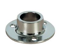 Naissance d'embrasure pour tube de penderie - en alliage chromé - diamètre 18 mm DUVAL