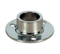 Naissance d'embrasure pour tube de penderie - en alliage chromé - diamètre 30 mm DUVAL