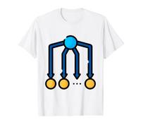 Naive Bayes - Théorème de Bayes T-Shirt Graphique avec Valeur, Homme, Blanc, M