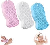 Naivetu Lot de 3 éponges de bain exfoliantes magiques 3D super douces pour le visage, le corps et les pieds, réutilisables pour peau lisse