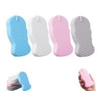 Naivetu Lot de 4 éponges de bain exfoliantes magiques super douces pour le bain