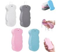 Naivetu Magic Exfoliating Bath Sponge, 3D Super Soft Exfoliating Bath Sponge, Gentle Deep Cleaning for Face & Body, Soft and Skin-Friendly, Not Easy to Deform, for Woman, Men (Mix)