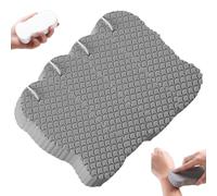 Naivetu Magic Exfoliating Bath Sponge, Super Soft 3D Texture Radiant Skin Reusable Body Scrubber for Gentle Dead Skin Removal Body & Face Care (4 Pcs Grey)