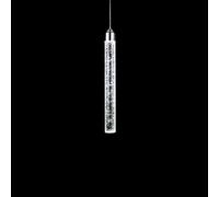 Naiyn Lampe à Suspension LED Moderne Minimaliste Bulle K9 Cristal Suspendus lumières Cylindre Long Tube Suspension Lampe pour Cuisine îlot Bar Long Tube Suspension luminaire
