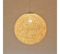 Naiyn Lustre Tissé À La Main en Bambou Naturel Pendentif Lumière Îlot De Cuisine Lampe Suspendue Ferme Lampe À Suspension E27 DropLights Luminaire