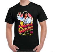 NAIYOUFABING Coming to America Mens T-Shirt Randy Watson and The Sexual Chocolate World Tour 88 Black S