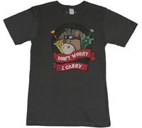 NAIYOUFABING Dota 2 Don't Worry I Carry Donkey Courier Face T-Shirt Mens Black M