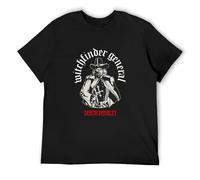 NAIYOUFABING Eebm NWT Witchfinder General Death Penalty English Heavy Metal T-Shirt Black M