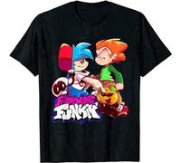 NAIYOUFABING Friday Night Funkin Boyfriend and Pico T-Shirt Black XL