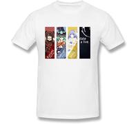 NAIYOUFABING Men's Date A Live Cartoon T Shirt White S