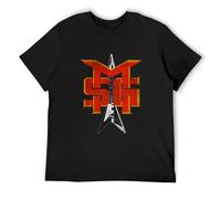 NAIYOUFABING Msg T-Shirt Michael Schenker Group Logo Retro Men Black S