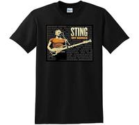 NAIYOUFABING Sting T-Shirt My Song Vinyl CD Cover Black M