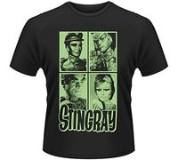 NAIYOUFABING T-Shirt Gerry Anderson Stingray Mug Shots Black XL