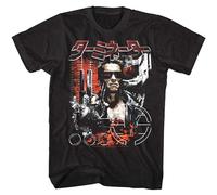 NAIYOUFABING Terminator Schwarzenegger Big in Japan Men's T Shirt Movie Poster Cyborg Sci FI Black 3XL
