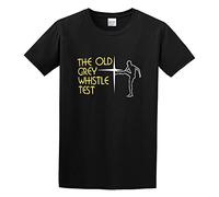 NAIYOUFABING The Old Grey Whistle Test Retro Music Programme 7'S 8'S Show Cotton Round Neck Shirt for Men Black XXL