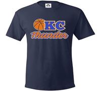 NAIYOUFABING Thunder Oklahoma City OKC Basketball Jersey T Shirt Mens Cotton Navy XXL