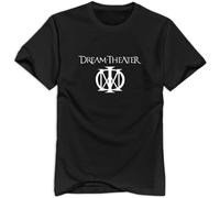 NAIYOUFABING White Dream Theater Logo T Shirt for Men Hot Topic O Neck Shirts for Mens Black 3XL