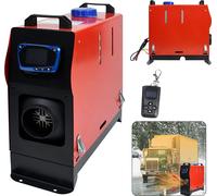 NAIZY 12V chauffage autonome diesel, 8KW réchauffeur d'air diesel, chauffage air diesel, chauffage air diesel avec télécommande écran LCD et silencieux pour voiture RV bateaux camion camping-car - rou