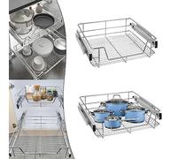 NAIZY 4 pièces de tiroir télescopique Cuisine Organisateur de placard Tiroir de cuisine, étagère de cuisine Insert de tiroir de chambre Paniers de placard pour armoires de chambre avec système de rail