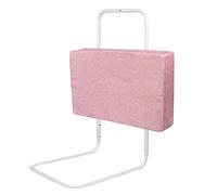 NAIZY Barrière de Lit d'enfant Protection de Lit Anti-Chute avec 5 Trous à Hauteur Réglable pour Lits de Bébé, Lits de Parents et Matelas en Bois Massif - 50cm, Rose
