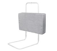 NAIZY Barrière de Lit d'enfant Protection de Lit Anti-Chute avec 5 Trous à Hauteur Réglable pour Lits de Bébé, Lits de Parents et Matelas en Bois Massif - 60cm, Gris