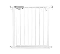 NAIZY Barrière de Sécurité pour Enfants, N Stop Safety Gate avec Portillon sans Perçage et Grille en Métal 75-85 cm - Blanc