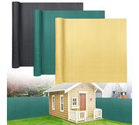 NAIZY Brise-vue en PVC de 180x500cm Clôture de Confidentialité pour Jardin Protection UV pour Jardin Balcon et Terrasse - Grün