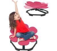 NAIZY Carrousel Autisme Enfants Chaise tournante sensorielle Chaise tournante pour enfants Chaise jouet Formation Coordination physique et équilibre Tabouret tournant Carrousel tournant (prune)