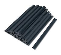 NAIZY Clips de Fixation en PVC pour Brise Vue 50 Pièces 190x15MM, pour Bandes de Film d'intimité Anthracite
