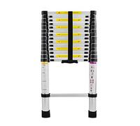 NAIZY Echelle Télescopique Pliable en Aluminium 4,4M Echelle Multifonctionnelle Echelle Inclinée Echelle Extensible Escabeau 15 Marches en Aluminium de Haute Qualité Capacité de Charge 150KG