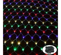 NAIZY Filet Lumineux LED 6M x 4M 480LEDs Guirlande Lumineuses Filet 8 Modes d'Eclairage Mesh Fairy Light Déco de Noel Fête Jardin - RGB