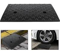 NAIZY Rampes de trottoir, set de 2 (47×31×10,5cm), portable, rampe en caoutchouc, rampe pour fauteuil roulant, pour voiture, moto, fauteuil roulant, déambulateur, noir
