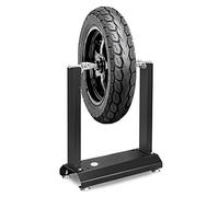 NAIZY Support équilibrage Motos, équilibreuse cônes réglables, équilibreuse pneus, Support centrage Roues 40.5x22x51cm, équilibreuse Jantes pneus Moto, Noir