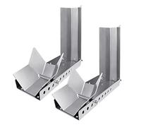 NAIZY Support moto 2 pièces, berceau remorque, aide chargement réglable, support moto, pince avant 3 trous boulon ancrage, support transport moto, béquille roue (2 pièces)