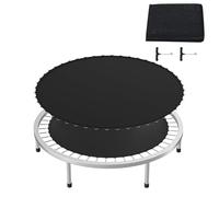 NAIZY Tapis de saut pour trampoline Ø 305 cm - Accessoires de rechange - Tapis de saut avec crochets et œillets en forme de T - Accessoire de trampoline jusqu'à 100 kg - Noir