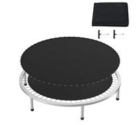 NAIZY Tapis de saut pour trampoline Ø 366 cm - Accessoires de rechange - Tapis de saut avec crochets et œillets en forme de T - Accessoire de trampoline jusqu'à 100 kg - Noir