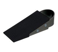 NAJDER Arrêt de Porte Antidérapant, Cale de Porte Robuste 125x32x50 mm, Stop Porte Sol Parquet Tapis, pour Intérieur et Extérieur, Couleur: Noir, Qualité Premium
