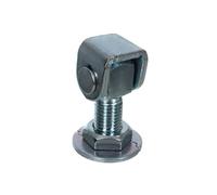 NAJDER Charnière de Portail à Souder M12, Paumelle de Portail Porte Réglable Gond à Souder, Filetage M12, en Acier Galvanisé pour Jardin Extérieur