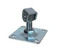 NAJDER Charnière de Portail à Visser M20, Paumelle de Portail Porte Réglable Gond à Visser, Filetage M20 100x100, en Acier Galvanisé pour Jardin Extérieur