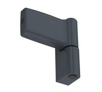 NAJDER Charnière pour Porte PVC Jocker 120 kg Hateur de la Feuillure: 17.5 mm, Paumelle en Zamak, Structure Monolithique, Anti-effraction, Couleur: Gris Anthracite RAL 7016M