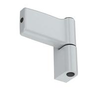 NAJDER Charnière pour Porte PVC Jocker 120 kg Hateur de la Feuillure: 17.5 mm, Paumelle en Zamak, Structure Monolithique, Anti-effraction, Couleur: Argent