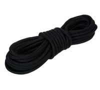 NAJDER Corde en Polypropylène Noir Diamètre 5 mm Longueur 10 m, Force de Rupture 2440 N, Corde Tressée Universelle, pour Camping, Survie, Jardin, Amarrage, Artisanat
