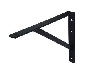 NAJDER Équerre Étagère 250x200 mm, Support d'étagère, Equerre Murale Triangle, Console Renforcée pour Étagère, Montage Mural, Support d'étagère, Charge Lourde de 330kg, Noir AMIG (2 pièces)
