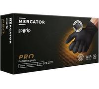 NAJDER Gants Jetables Nitrile Diamanté, Professionnels, Gants de Travail, Structure Diamant, Résistants aux Graisses Huiles, Protection Mécanique, Taille S, 50 Pièces, Noir