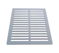 NAJDER Grille d'aération en Aluminium 200x200 mm, DIBOND, Couverture d'aération Plat, Grille d'évacuation d'air, Fentes d'aération de Surface, Ouvertures d'aération, Bouche de Ventilation pour Mur