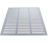 NAJDER Grille d'aération en Aluminium 400x400 mm, DIBOND, Couverture d'aération Plat, Grille d'évacuation d'air, Fentes d'aération de Surface, Ouvertures d'aération, Bouche de Ventilation pour Mur