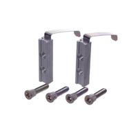NAJDER Kit de Fixation pour Charnières de Porte Paumelles en Aluminium Jocker, pour Charnière à Deux Ailes 2 Ailes, Vis de Fixation, Contre-plaques, pour Profilés à Froid