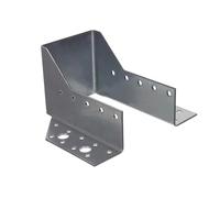 NAJDER Lot de 2 Sabots de Poutre 120 x 90 mm, Sabot de Charpente Type A, Connecteur de Poutre à Ailes Extérieures, Support en U Galvanisé pour Assemblage Solive Poteau Bois
