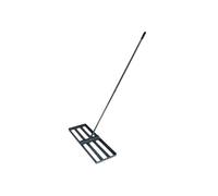 NAJDER Râteau niveleur pour Gazon en métal 90 x 30 cm avec Manche métallique, nivellement du Sable et du Sol, râteau niveleur, Outil pour Gazon, racloir pour Gazon en Acier Inoxydable pour Jardin