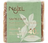 Najel Savon D'Alep 40% Huile De Baies De Laurier Peaux Sensibles Et Réactives 200g